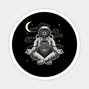 Astronaut Yoga Cardano Crypto ADA Coin To The Moon Token Cryptocurrency Wallet Cardano HODL Birthday Gift For Men Women Kids Magnet